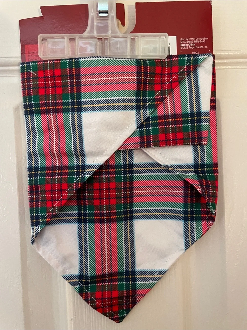 Wonder Shop Dog Pet Bandana Bib - Red, Green, White New